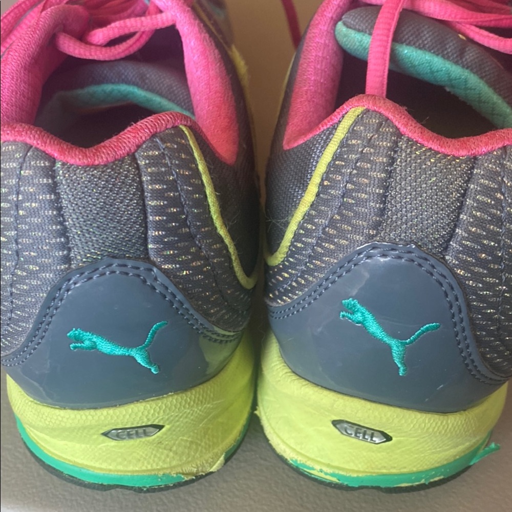 Puma Grey and Pink Sneakers with Modern Design and Comfort